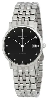 Longines Elegant L4.809.4.57.6 Stainless steel Black