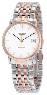 Longines Elegant L4.809.5.12.7 Stainless steel and Red gold White