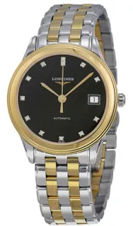 Longines Flagship L4.774.3.57.7 Stainless steel Black