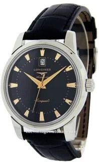 Longines Heritage L1.645.4.524 40mm Stainless steel Black