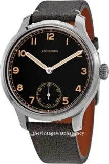 Longines Heritage L28264532 43mm brushed/polished steel Black