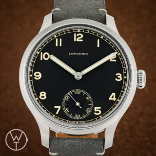 Longines Heritage 28264532 43mm steel$sapphire crystal Black