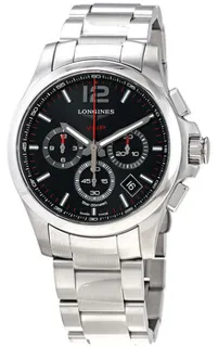 Longines Conquest V.H.P. L3.717.4.56.6 Stainless steel Black