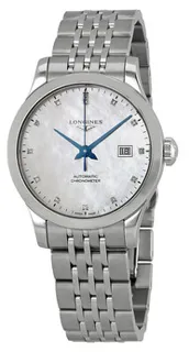 Longines Record L2.321.4.87.6 Stainless steel White