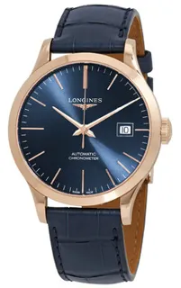 Longines Record L2.820.8.92.2 Rose gold Blue