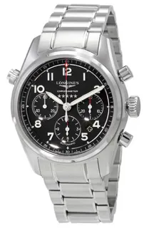 Longines Spirit L3.820.4.53.6 Stainless steel Black