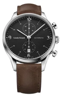 Louis Erard Héritage 78289AA02.BVA01 Stainless steel Black