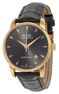 Mido Baroncelli II M8600.3.13.4 Rose gold and Stainless steel and PVD Black