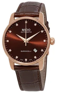 Mido Baroncelli M8600.3.64.8 Rose gold and Stainless steel and PVD