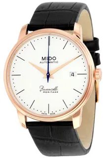 Mido Baroncelli M027.207.36.260.00 Rose gold and Stainless steel and PVD White