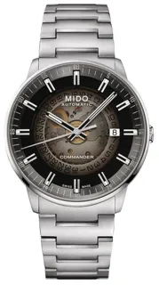 Mido Commander M0214071141100 40mm Stainless steel Black