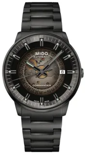 Mido Commander M0214073341100 40mm Stainless steel Black