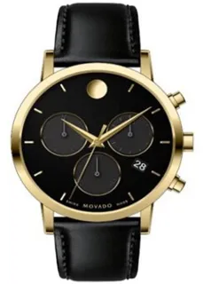 Movado Museum Classic 0607779 Yellow gold Black