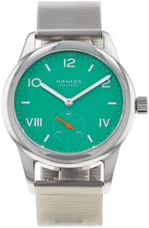 NOMOS Club 715 36mm Stainless steel Green