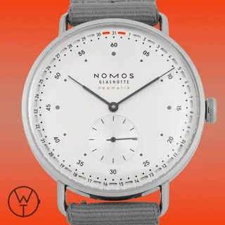 NOMOS Metro 1165 / 1443 41mm steel$sapphire crystal Silver