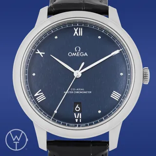 Omega De Ville 434.13.40.20.03.001 40mm Stainless steel Blue