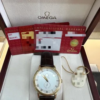 Omega De Ville 4613.30.02 39mm Yellow gold Silver