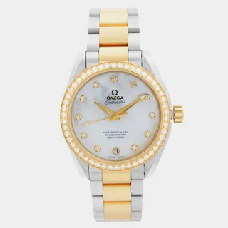 Omega Aqua Terra 231.25.39.21.55.002 Stainless steel and 18k yellow gold White