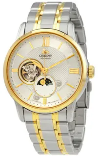 Orient Sun & Moon RA-AS0007S10B Stainless steel Silver (Open Heart)