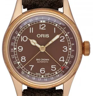 Oris Big Crown 01 754 7741 3166-07 5 20 74BR 40mm Bronze Brown