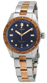 Oris Divers Sixty Five 01 733 7707 4355-07 8 20 17 Bronze and Stainless steel Blue