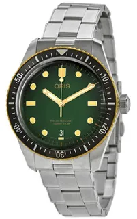 Oris Divers Sixty Five 01 733 7707 4357-07 8 20 18 Bronze and Stainless steel Green