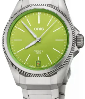 Oris ProPilot 01 400 7778 7157-Set 39mm Titanium Green