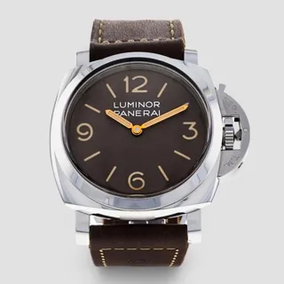 Panerai Luminor 1950 PAM 00663 47mm Stainless steel Brown