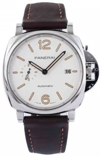 Panerai Luminor Due PAM01046 42mm Stainless steel White