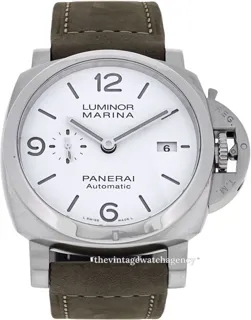 Panerai Luminor PAM 01314 Brushed/polished steel White