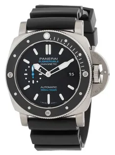 Panerai Luminor Submersible 1950 3 Day PAM 01389 Brushed Titanium Black