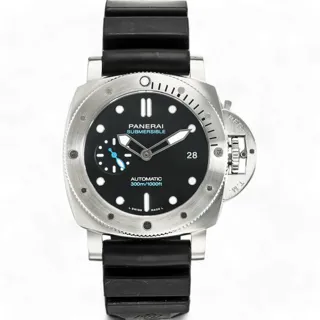 Panerai Submersible PAM 00973 42mm Stainless steel Black