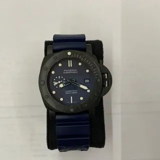 Panerai Submersible PAM 01232 44mm Carbon fiber Blue