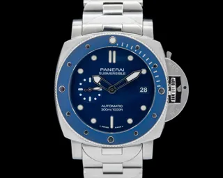 Panerai Submersible PAM01068 42mm Stainless steel Blue