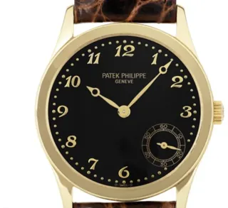 Patek Philippe Calatrava 5026J Yellow gold Black