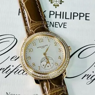 Patek Philippe Moonphase 4968R-001 33.5mm Rose gold White