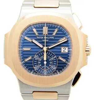 Patek Philippe Nautilus 5980/1AR-001 Rose gold and Stainless steel Blue