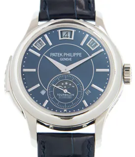 Patek Philippe Tourbillon Minute Repeater Perpetual Calendar 5207G-001 41mm White gold Blue