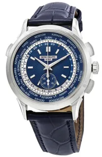 Patek Philippe World Time Chronograph 5930G-001 White gold Blue