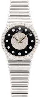 Piaget Vintage 9706510 White gold Diamond$Onyx