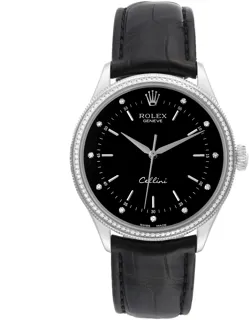 Rolex Cellini 50609 White gold Black