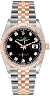 Rolex Datejust 126231-0019 Rose gold and Stainless steel Black