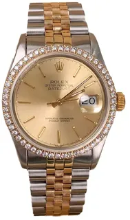 Rolex Datejust 16013 Stainless steel and 18k yellow gold Champagne