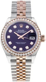 Rolex Datejust 279381RBR Rose gold and Stainless steel Aubergine