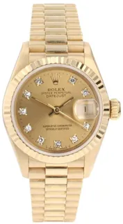 Rolex Datejust 69178 18k yellow gold champagne