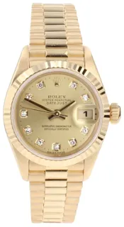 Rolex Datejust 79178 18k yellow gold champagne