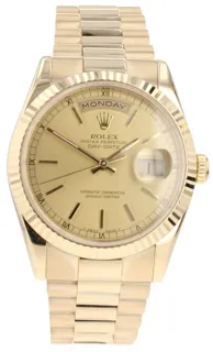 Rolex Day-Date 118238 18k yellow gold champagne