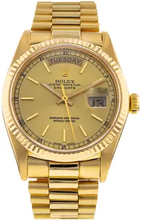 Rolex Day-Date 18038 Yellow gold Champagne