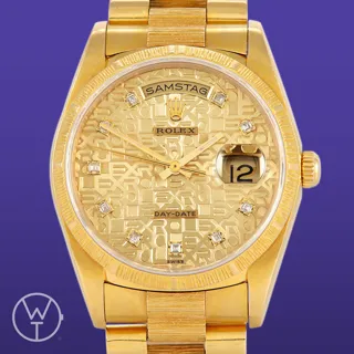 Rolex Day-Date 18308 36mm Yellow gold Champagne