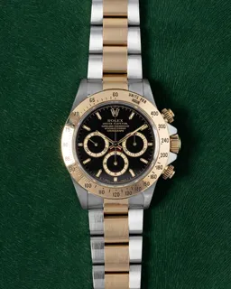 Rolex Daytona 16523 40mm Two Tone Yellow Gold Black